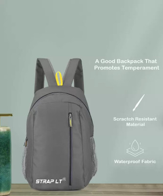 Straplt SCHOOL/COLLEGE/OFFICE SMART BACKPACK TRAVEL BUSINESS OFFICE BAG 20 L Backpack(Grey)
