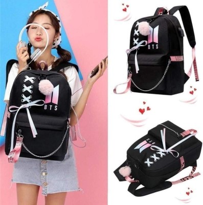 its me Medium 16 L Laptop Backpack School bag girls|School bag kids|Backpack for girls 10 L Laptop Backpack(Black)