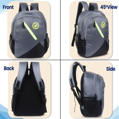 MONVELLI out post 800 30 L Backpack(Black, Silver)