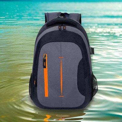 JairaJ backpack bag laptop bag school backpag(19.5*14) 37.1 L Laptop Backpack(Black, Grey)