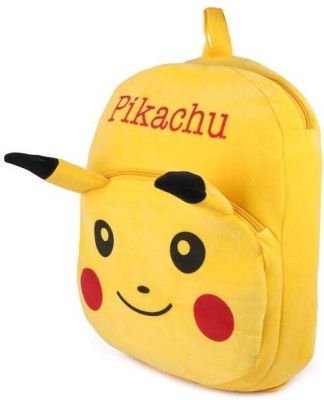 Floe FGH_A_359_Cartoon Character Kid Soft Fabric School Bag (Pikachu) 11 L Backpack(Yellow)