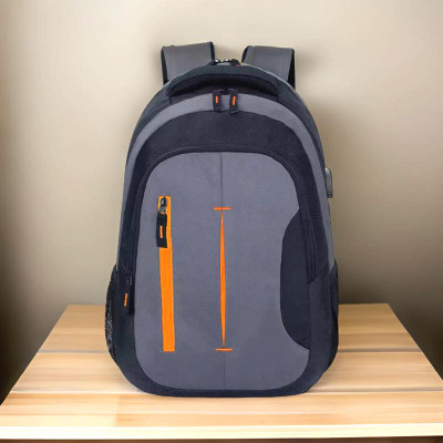 JairaJ backpack bag laptop bag school backpag(20*14) 38 L Laptop Backpack(Black, Grey)