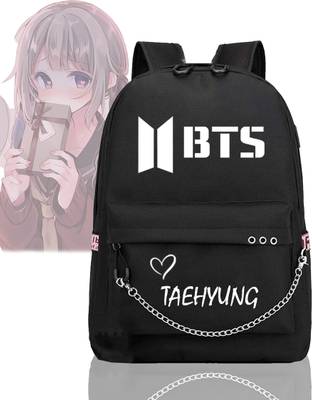 Cluci BTS & Taehyung print I Valentine's day gifts | College/School/Tuition girls bags 10 L Backpack