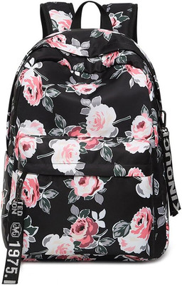 Alison Attractive Women's & Girls College and Traveling, School Waterproof Backpack(Pink, 25 L)