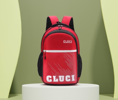 Cluci Backpack Laptop Backpack Medium Bagpack school college, travel, office bag 30 L Backpack(Red)