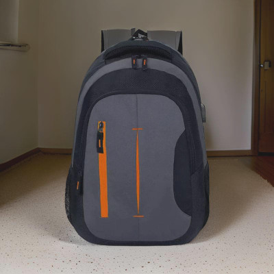 JairaJ backpack bag laptop bag school backpag(20*14) 38 L Laptop Backpack(Black, Grey)