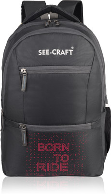 SEE-CRAFT LARGE 35LTR laptop backpack for 30 L Backpack(Grey)