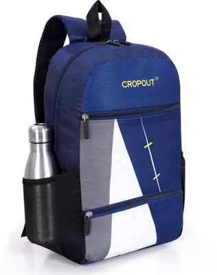 CROPOUT Waterproof School Backpack for Boys & Girls with 3 Compartments 26 L Backpack(Blue)