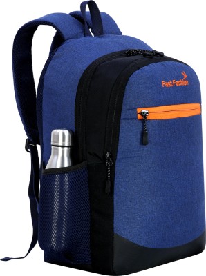 Xfast fashion Laptop Backpack 33 L Laptop Backpack(Blue, Orange)