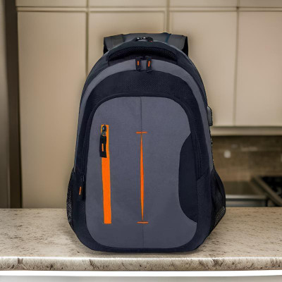 HouseOfCommon backpack bag laptop bag school backpag(18*14) 37 L Laptop Backpack(Black, Grey)