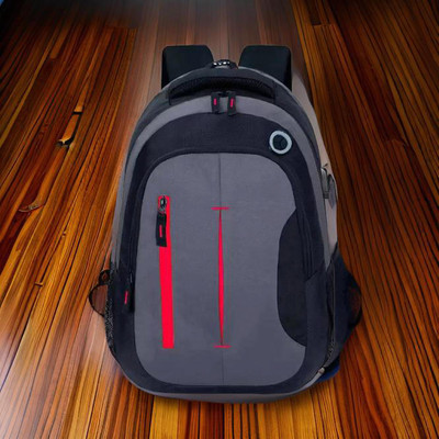 JairaJ backpack bag laptop bag school backpag(19.1*14) 38.1 L Laptop Backpack(Red, Grey)