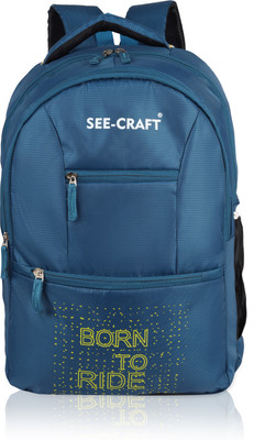 SEE-CRAFT LARGE 35LTR laptop backpack for 30 L Backpack(Blue)
