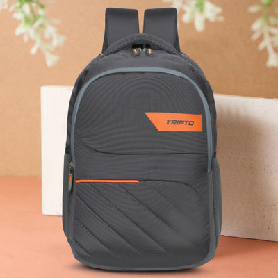 TRIPTO NEO 35 L Laptop Backpack(Grey, Orange)