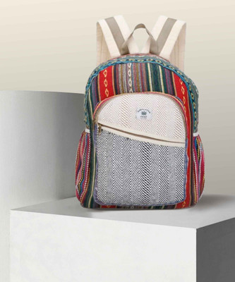 pleasing forest New Himalayan Hemp Laptop Bag Backpack/Traveler Bag 5 L Laptop Backpack(Multicolor)