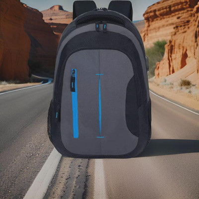 Shivra backpack for men backpack bags bagpack 30 L Laptop Backpack(Black, Grey)