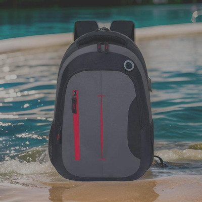 Shivra backpack for men backpack bags bagpack 34 L Laptop Backpack(Black, Grey)