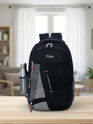 Pixie Pixie40L Large Casual Laptop Backpack School/College Bag for Men & Women 40 L No Backpack(Black)