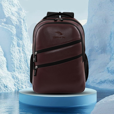 Airwin Premium Leather Backpack Stylish & Durable Perfect for Work, Travel & Daily Use 25 L Laptop Backpack(Brown)