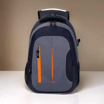 Shivra backpack for men backpack bags bagpack 34 L Laptop Backpack(Black, Grey)