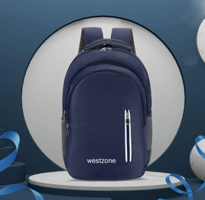 WESTZONE 24L School office regular waterproof rain cover bag Hi storage college 24 L Backpack(Blue)