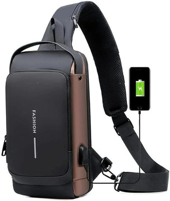 NDT Anti-theft Water-Resistant Cross body Bags With USB Charging Port Bag Phone 6 L Backpack(Multicolor)
