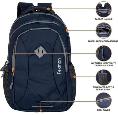 Fexmon Boys & Girls Multipurpose Bag for school, colleges office travel 25 L No Backpack(Blue)