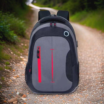 Shivra backpack for men backpack bags bagpack 34 L Laptop Backpack(Black, Grey)