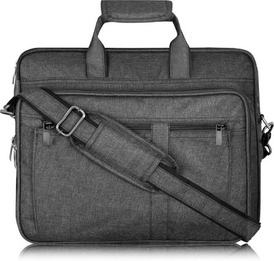 SalePush Grey Color Linen 28L Big Size Office Laptop Bag For Men BG65 Waterproof Messenger Bag(Grey, 28 L)