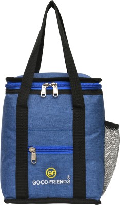 GOOD FRIENDS Travel Lunch / Tiffin / School Waterproof Lunch Bag(Blue, 4 L)