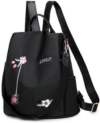 Cleto CLT FLOWER_BK_EMB_18 20 L Backpack(Black)