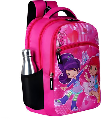 AM Creation Kids Unisex Medium 22 L Backpack Bag School Bag for Boys & Girls age 4-8 years 22 L Backpack(Pink)