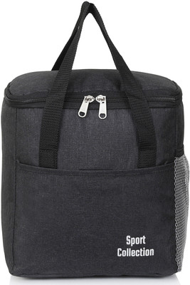Dcmr insulated Stylish lunch bag Office, School, Travel, Picnic, Carry Tiffin Bag, Waterproof Lunch Bag(Black, 5 L)