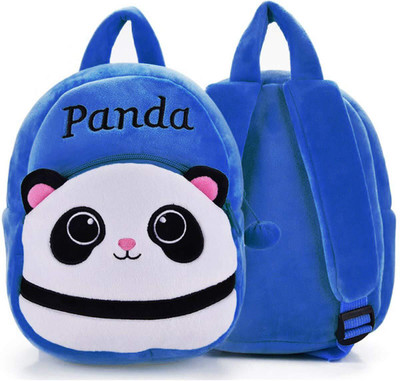 MAREHRA ENTERPRISES Kids Soft Blue Panda Mini School Unisex Bag for Baby Girl & Boy 1-5 Years School Bag(Blue, 10 L)
