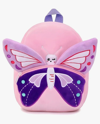 Swati Creation BUTTERFLY FOR KIDS Plush Bag(Purple, Pink, 10 L)