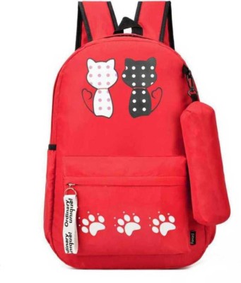 TEZONE Backpack Girls School Bag Bookbag Cute Travel Backpack for Teen Girls & Women Waterproof School Bag(Red, 15 L)