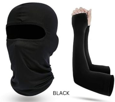 PEENAKIN Black Bike Face Mask for Men & Women(Size: Free,  Balaclava)