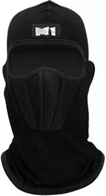 Rhtdm Black Bike Face Mask for Men & Women(Size: Free,  Balaclava)