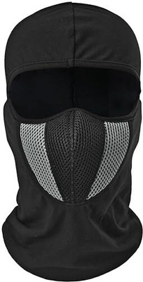 zaysoo Black Bike Face Mask for Men(Size: Free,  Balaclava)