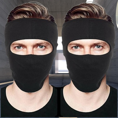 Ultrawise Black Bike Face Mask for Men & Women(Size: Free,  Balaclava)