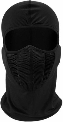 Rhtdm Black Bike Face Mask for Men & Women(Size: Free,  Balaclava)