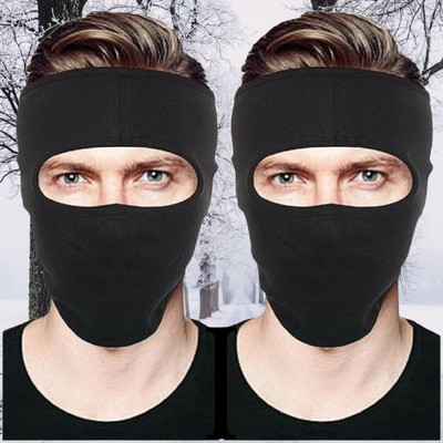 Ultrawise Black Bike Face Mask for Men & Women(Size: Free,  Balaclava)