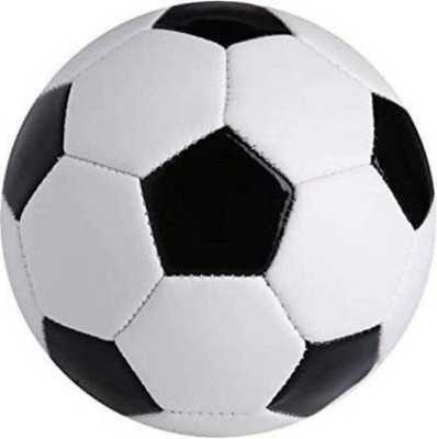 Owlix (Football-74-5Size) Best Soft PVC Ball baby with Light Weight for Unisex Football - Size: 5(Standard, Pack of 1, Black, White)