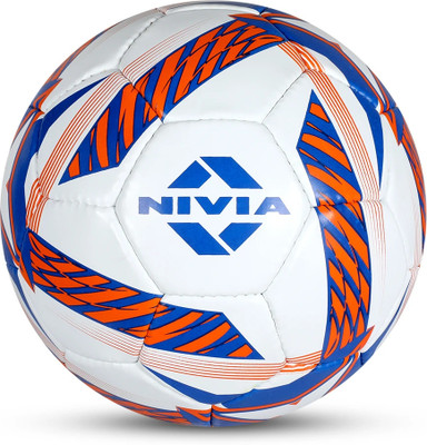 NIVIA Combo Shining Star Football Black & White (Size - 5) with Ball pump Football - Size: 5(Standard, Pack of 2, Multicolor)