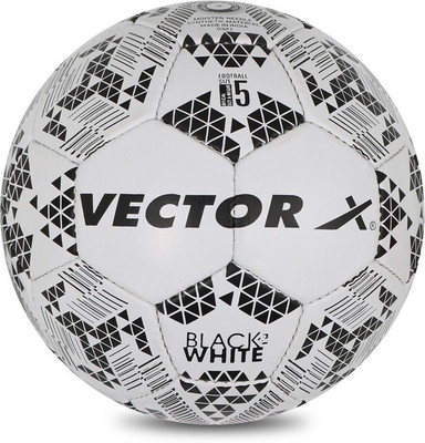 VECTOR X Black & White Football - Size: 5(Standard, Pack of 1, Grey, Black)