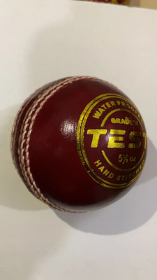 Cricketkingdom TEST CRICKET BALL, RED 4 PIECE LEATHER BALL, Cricket Leather Ball(Standard, Pack of 1, Red)