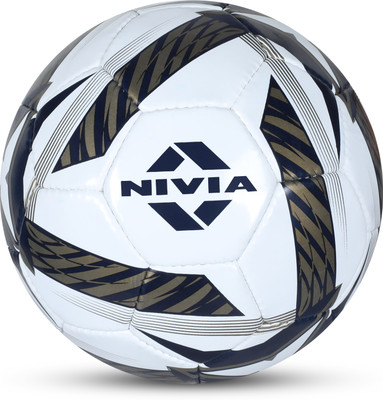 NIVIA Shinning Star - 2022 Football - Size: 5(Standard, Pack of 1, White)