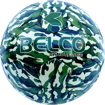 BELCO Camouflage-1 for Match & Training Football - Size: 5(Standard, Pack of 1, Green)