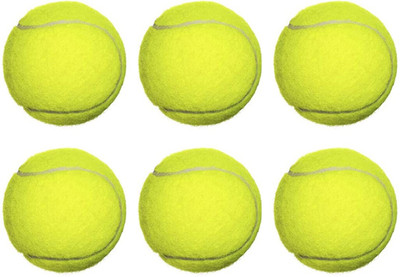 HOC Sports Cricket Tennis Ball(Standard, Pack of 9, Green)