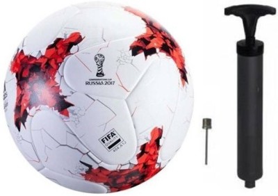 Fitdex Russia Red Football+ Air Pump, Football - Size: 5(Pack of 2, Multicolor)