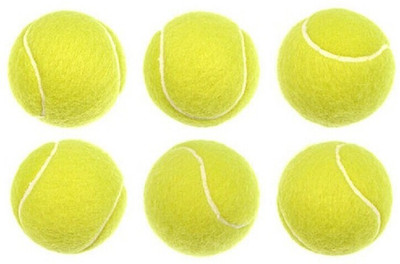HOC BALL Cricket Tennis Ball(Standard, Pack of 6, Green)